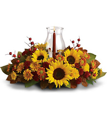 Sunflower Centerpiece In Waterford Michigan Jacobsen's Flowers